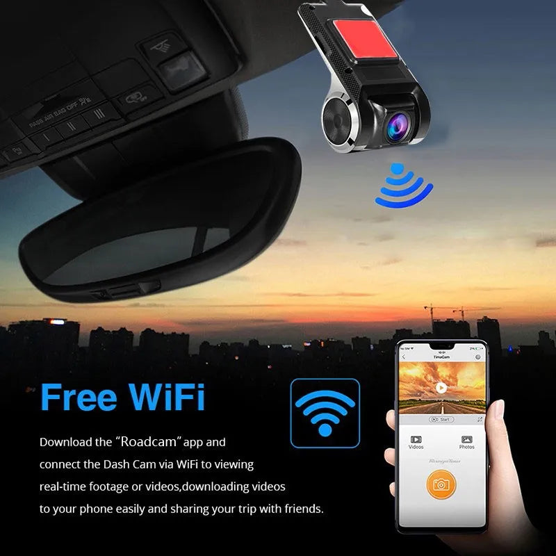 Car DVR Camera Recorder HD Camera WIFI USB Dash Cam for Car DVD Android Player ADAS 1080P Night Version 4k Dash Cam