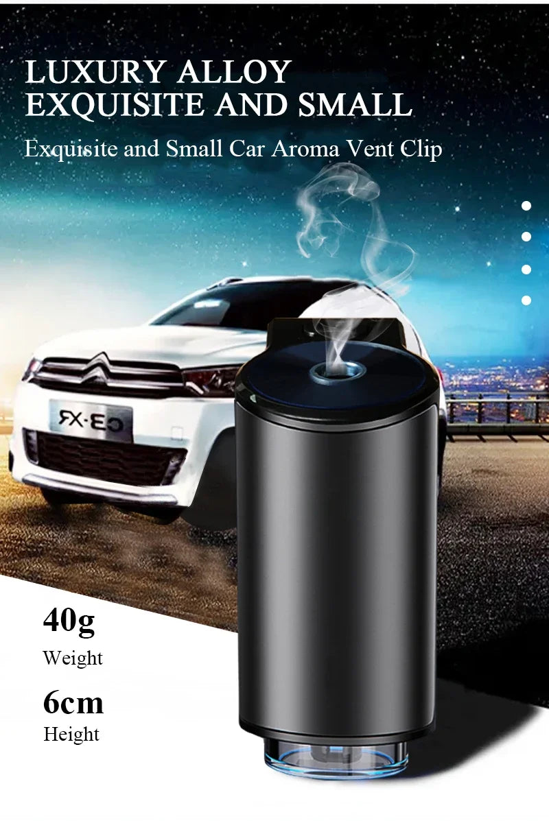 Car Air Freshener Electric Auto Aroma Diffuser Car Air Vent Essential Oil Mist Humidifier Fragrance Diffuser Aromatherapy