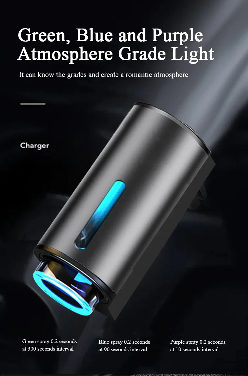 Car Air Freshener Electric Auto Aroma Diffuser Car Air Vent Essential Oil Mist Humidifier Fragrance Diffuser Aromatherapy